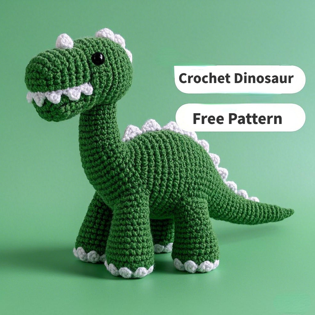 Brontosaurus Dinosaur Amigurumi – A must-have free crochet pattern for beginners