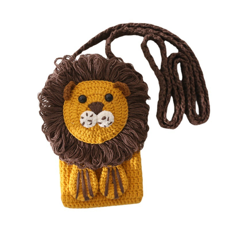 Ready-to-Wear Crochet Lion Mini Crossbody Bag - Crochet Start