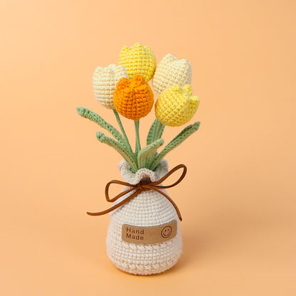 Skagit Valley Tulip Pot Crochet - Crochet Start