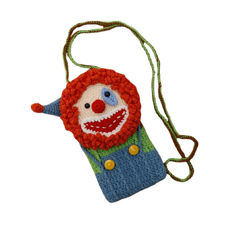 Handmade Crochet Clown Phone Bag - Crochet Start