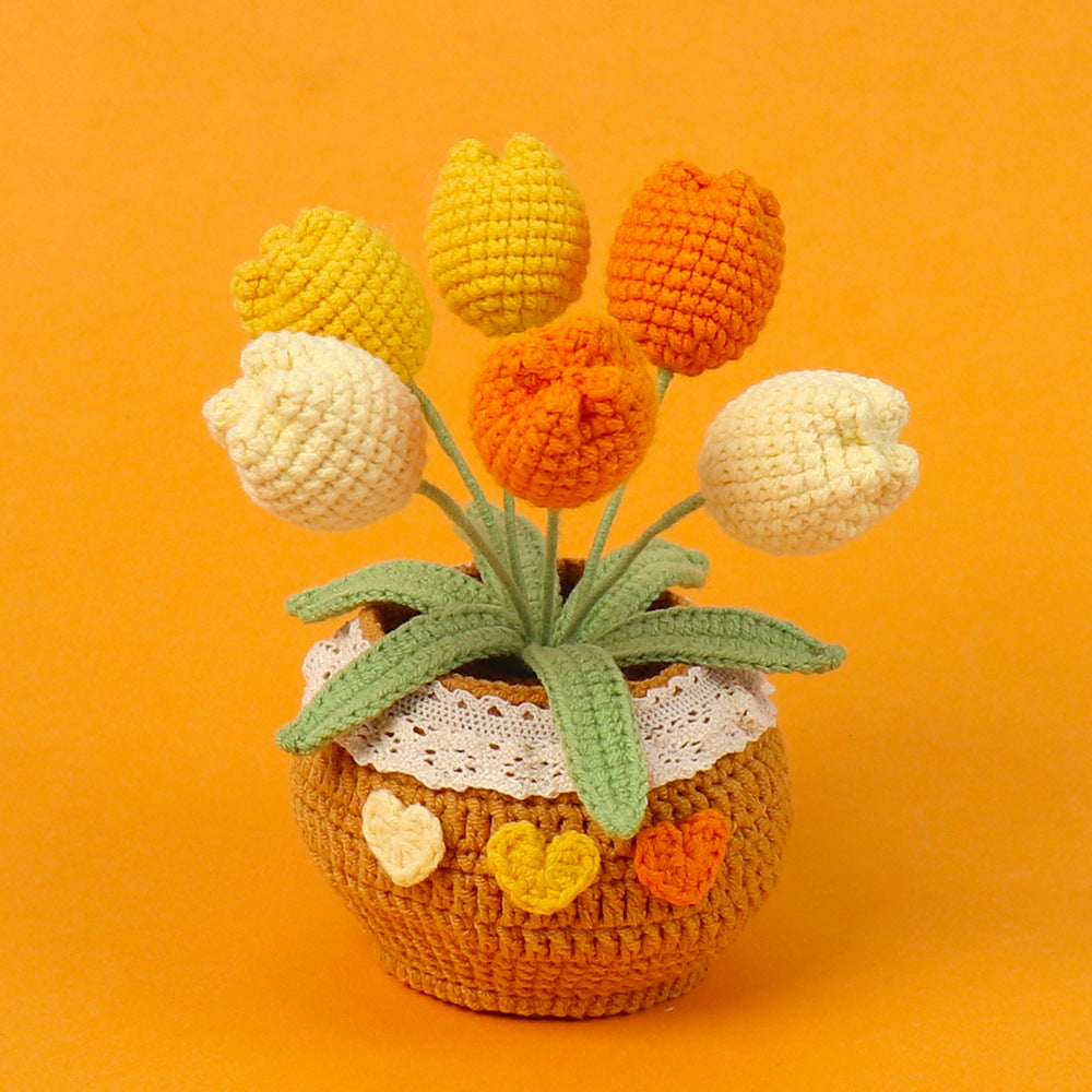 Skagit Valley Tulip Pot Crochet - Crochet Start