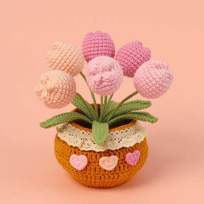 Skagit Valley Tulip Pot Crochet - Crochet Start