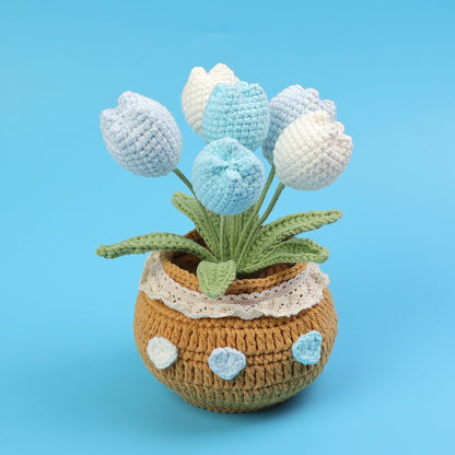 Skagit Valley Tulip Pot Crochet - Crochet Start