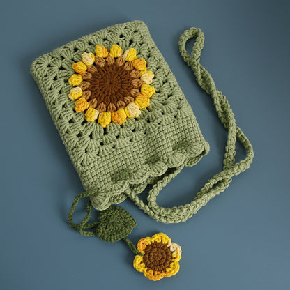 Sunflower Crochet Phone Bag - Crochet Start