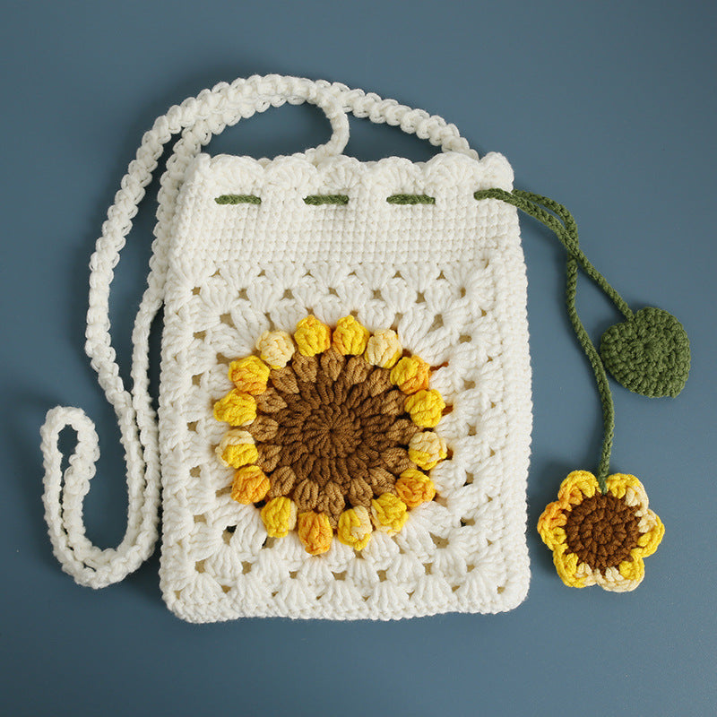 Sunflower Crochet Phone Bag - Crochet Start