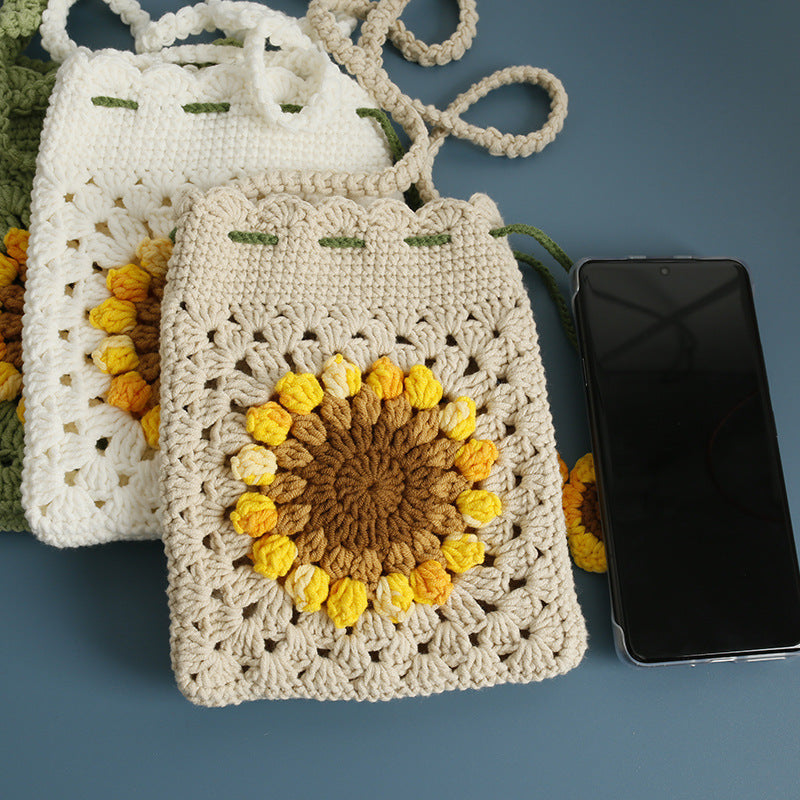 Sunflower Crochet Phone Bag - Crochet Start